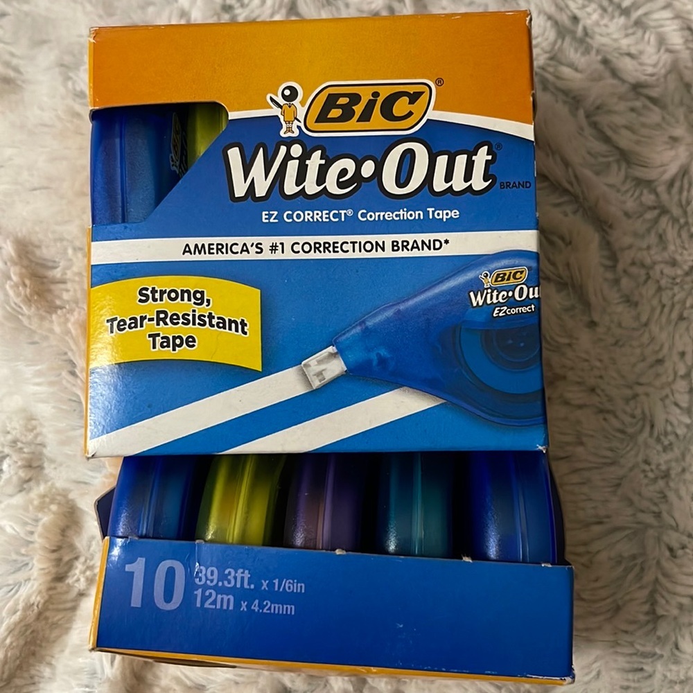 Bic Wite Out EZ CORRECT Correction Tape 10 pack